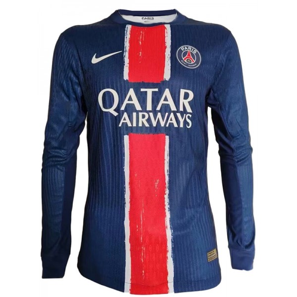 Paris Saint-Germain maglia a maniche lunghe per la casa La prima divisa da calcio da uomo della divisa da calcio del PSG supera la maglia sportiva 2024-2025